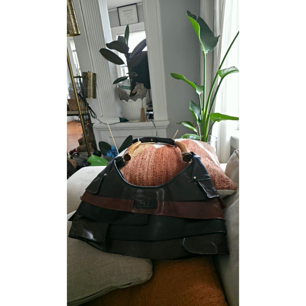 Y2K Gucci Purse tiered patchwork leather hobo bag from the early 2000s